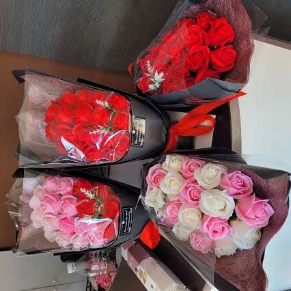 Soin bien-être Bouquet de roses éternelle en savon